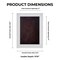 Classic White Wood Shadown Box Frame with Acrylic Front - Brown Suede Backing, 30 Sizes